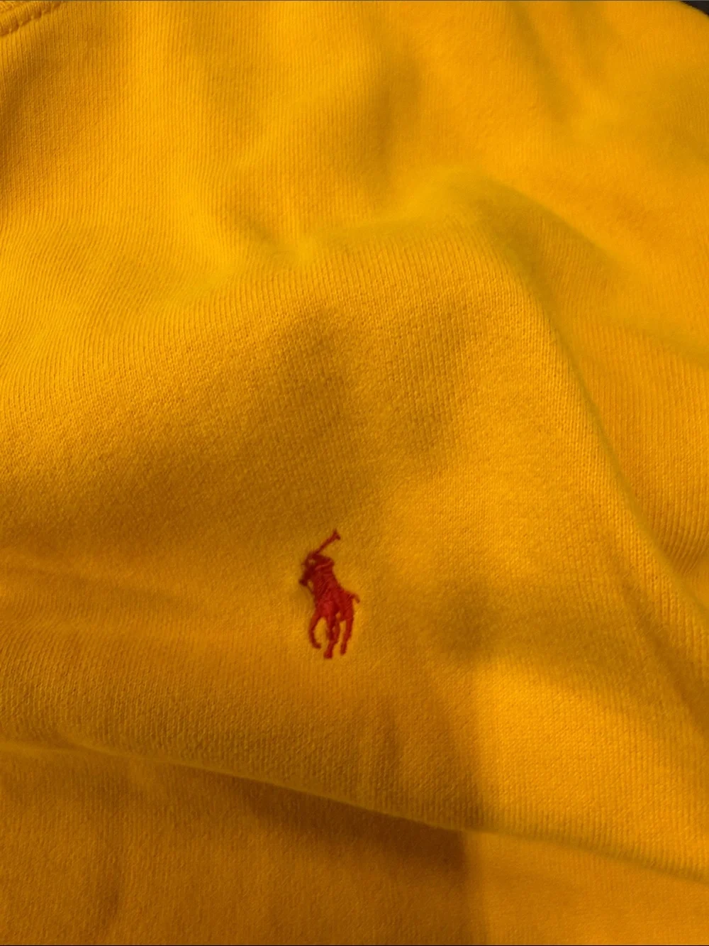 Polo by Ralph Lauren Men’s Bright Yellow Crewneck Sweatshirt - Picture 3 of 4